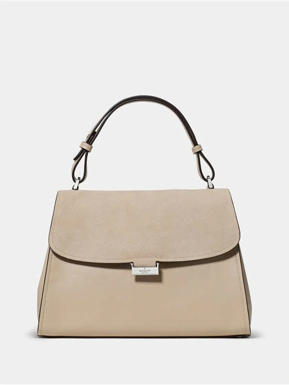 Kate Spade Riley Suede Top Handle Bag Light Sand